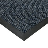 Modrá textilní zátěžová čistící vnitřní vstupní rohož FLOMA Fiona - délka 150 cm, šířka 150 cm a výška 1,1 cm