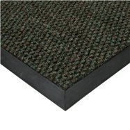 Zelená textilní vnitřní čistící zátěžová vstupní rohož FLOMA Fiona - délka 150 cm, šířka 150 cm a výška 1,1 cm