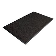 Černá textilní vnitřní čistící vstupní rohož - délka 60 cm, šířka 90 cm a výška 0,7 cm