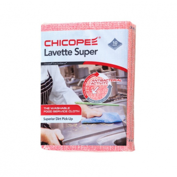 Utěrky CHICOPEE Lavette Super 51x36 cm/10 ks - červené