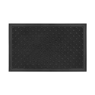 Černá čistící venkovní vstupní rohož FLOMA Dots - délka 48 cm a šířka 76 cm