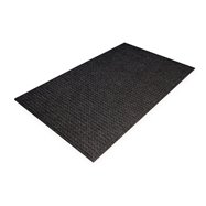 Černá plastová vnitřní čistící vstupní rohož - délka 60 cm, šířka 90 cm a výška 1 cm