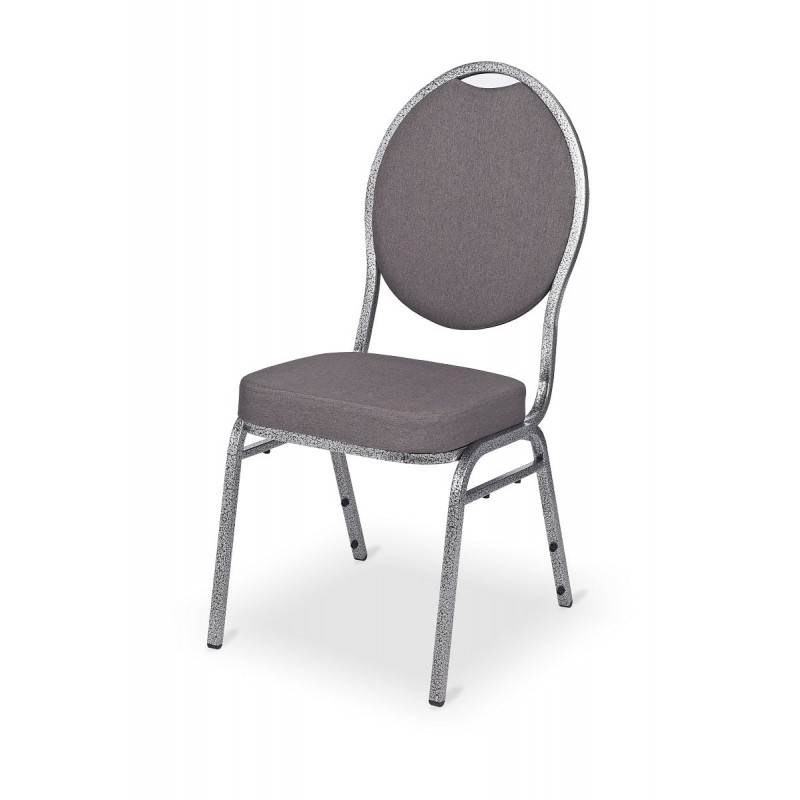 Banketová ocelová židle HERMAN DELUXE, šedá