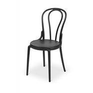 Plastová židle BISTRO MONET, černá
