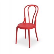 Plastová židle BISTRO MONET, červená