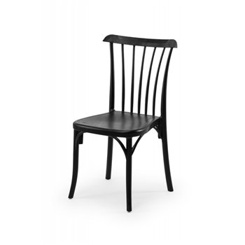 Plastová židle BISTRO RETRO černá