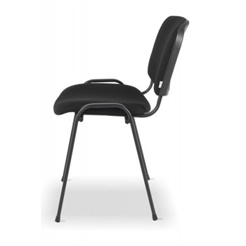 Konferenční ocelová židle ISO 24H BL, černá / černá