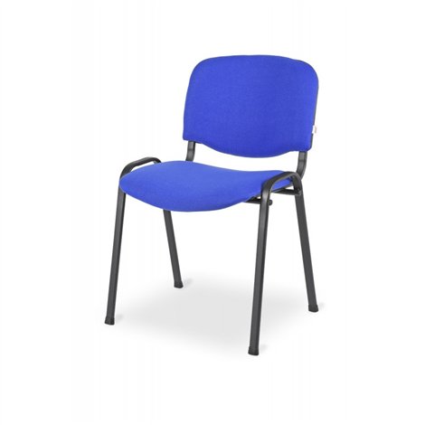 Konferenční ocelová židle ISO 24H BL, modrá / černá