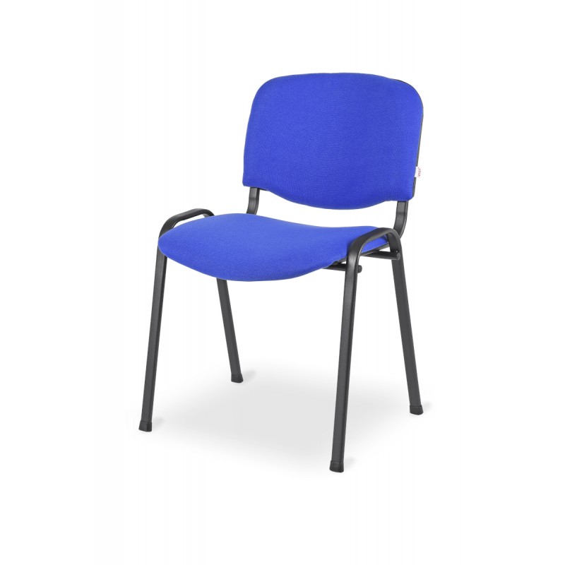 Konferenční ocelová židle ISO 24H BL, modrá / černá