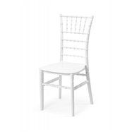 Plastová svatební židle TIFFANY, bílá