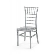 Plastová svatební židle TIFFANY, stříbrná