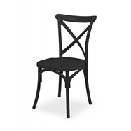 Plastová svatební židle FIORINI, černá