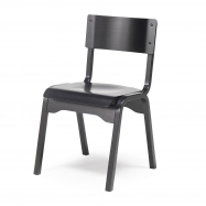 Dřevěná židle Charlotte, černá