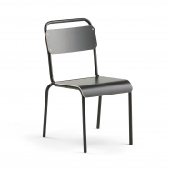 Jídelní židle Frisco, černý rám, HPL černá
