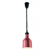 Výškově nastavitelná ohřívací lampa válcová, závěsná, barva měď 