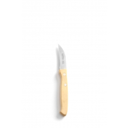 Loupací nůž s dřevěnou rukojetí - zahnutý model - woodprint - 165x15x(H)10 mm