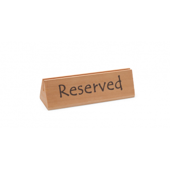 Informační dřevěná tabulka "Rezervace" 