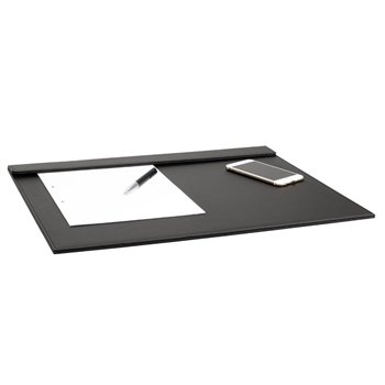Kožená podložka na stůl 500 x 14 x 405 mm The Londoner Noir, černá