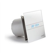 Ventilátor CATA e120 GTH sklo hygro časovač bílý