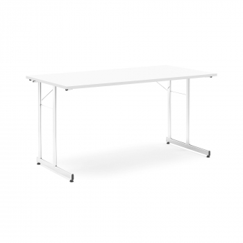 Skládací stůl Claire, 1400x700 mm, bílá, chrom