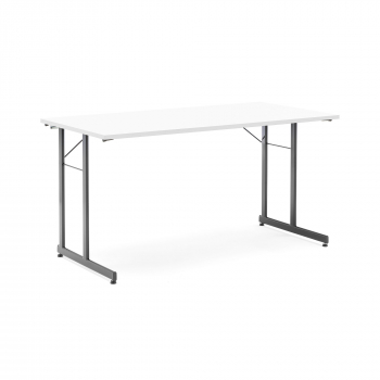 Skládací stůl Claire, 1400x700 mm, bílá, černá