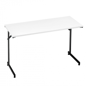 Skládací stůl Claire, 1200x500 mm, bílá, černá