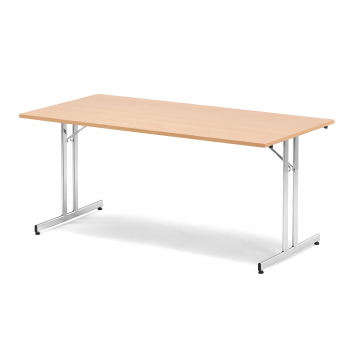 Skládací stůl Emily, 1800x800 mm, buk, chrom