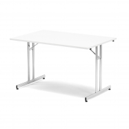 Skládací stůl Emily, 1800x800 mm, bílá, chrom