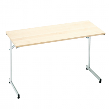 Skládací stůl Claire, 1200x600 mm, bříza, chrom