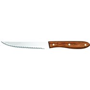 Steakový nůž se zoubky, rukojeť z tmavého dřeva 120 mm