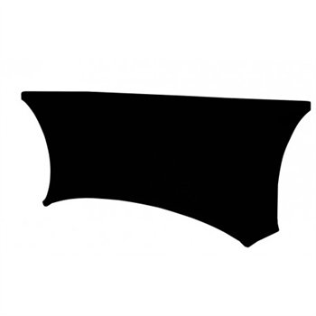 Elastický potah na hranatý cateringový stůl L120, Černá