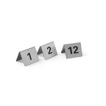 Informační tabulka s číslem 1-12 