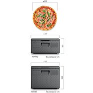 Termobox na pizzu Kitchen Line 480x480x(h)165 mm
