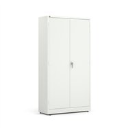 Kovová skříň Style, 1900x1000x400 mm, bílá, bílé dveře