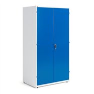Dílenská skříň Supply, 1900x1020x635 mm, bílá/modrá