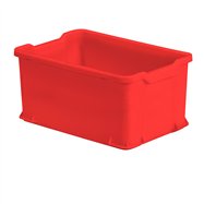 Plastová přepravka Pryce, 54 l, 600x400x300 mm, červená