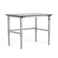 Pracovní stůl Motion, 1200x800 mm, nosnost 150 kg, šedá deska HPL