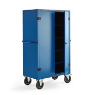 Mobilní kovová skříň Restore, 1800x1000x600 mm, modrá