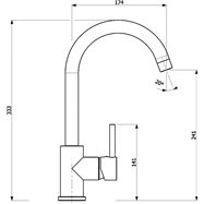 Kuchyňská baterie Aquasanita Sabia 5523 Alba