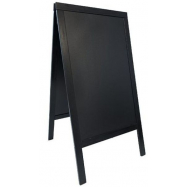 Nabídková tabule Securit ve tvaru písmene A" 68 x 120 cm - černá"