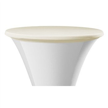 Elastický potah (čepice) SANTO na desku stolu Ø 80-85 cm, krémový