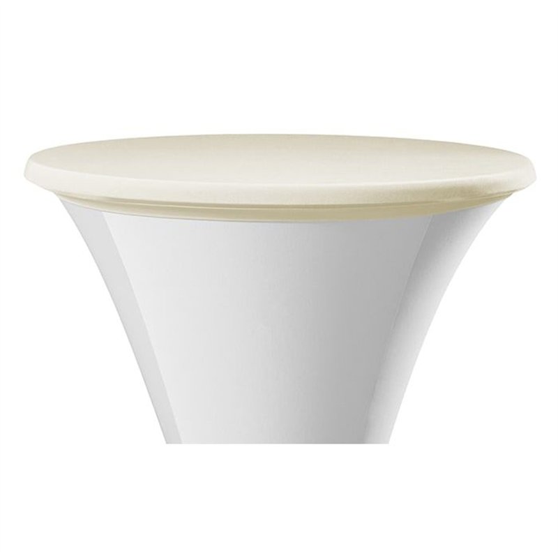 Elastický potah (čepice) SANTO na desku stolu Ø 80-85 cm, krémový