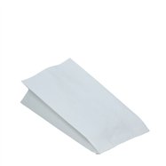 Papírové sáčky nepromastitelné bílé 13+8 x 28 cm, 100 ks