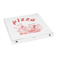 Krabice na pizzu z vlnité lepenky 34,5 x 34,5 x 3 cm, 100 ks