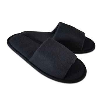 Pantofle s otevřenou špičkou, 28 cm, černé