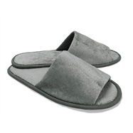 Pantofle s otevřenou špičkou, 28 cm, šedé