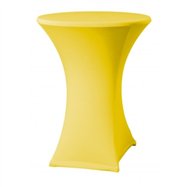 Elastický potah ELAS na koktejlové stoly Ø 70cm + čepice ZDARMA, 180 g/m², Žlutá