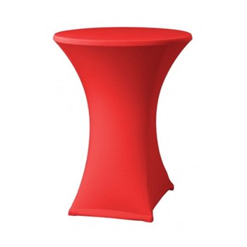 Elastický potah ELAS na koktejlové stoly Ø 70cm + čepice ZDARMA, 180 g/m², Červená