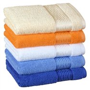 Froté ručník 50x100 cm proužek 450g modrá
