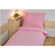 Prodloužené povlečení bavlna UNI 140x220, 70x90 cm Růžová, hotelový uzávěr
